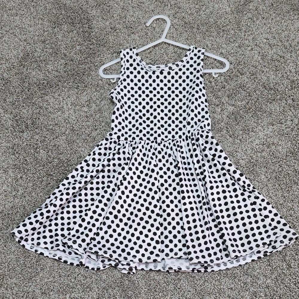 Dot Dot Smile Polka Dot Dress - Black and White